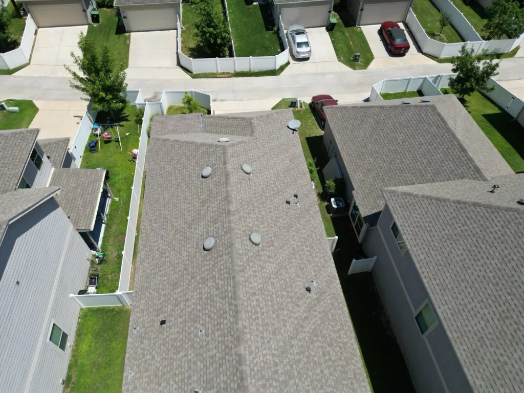 Multi-family roof inspection for apartment complex in Plano TX