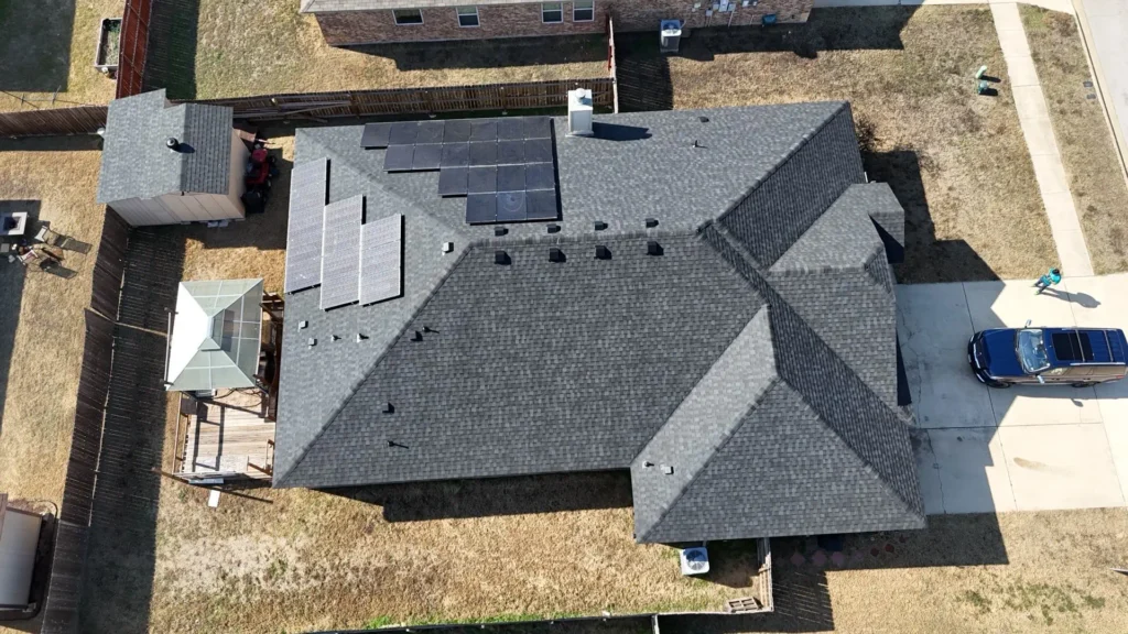 Shingle roof replacement by local Plano TX roofing company