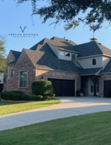 Plano TX home with new asphalt shingle roof