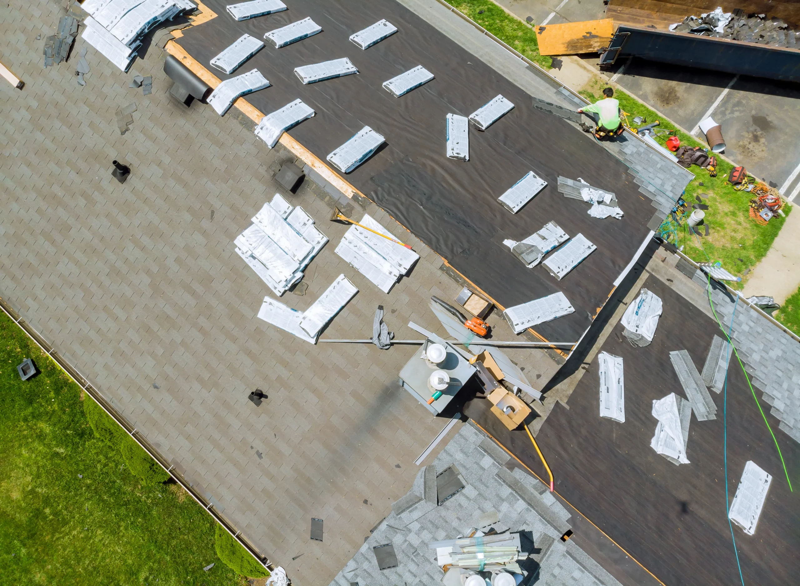 Plano TX roofing contractor repairing storm damage